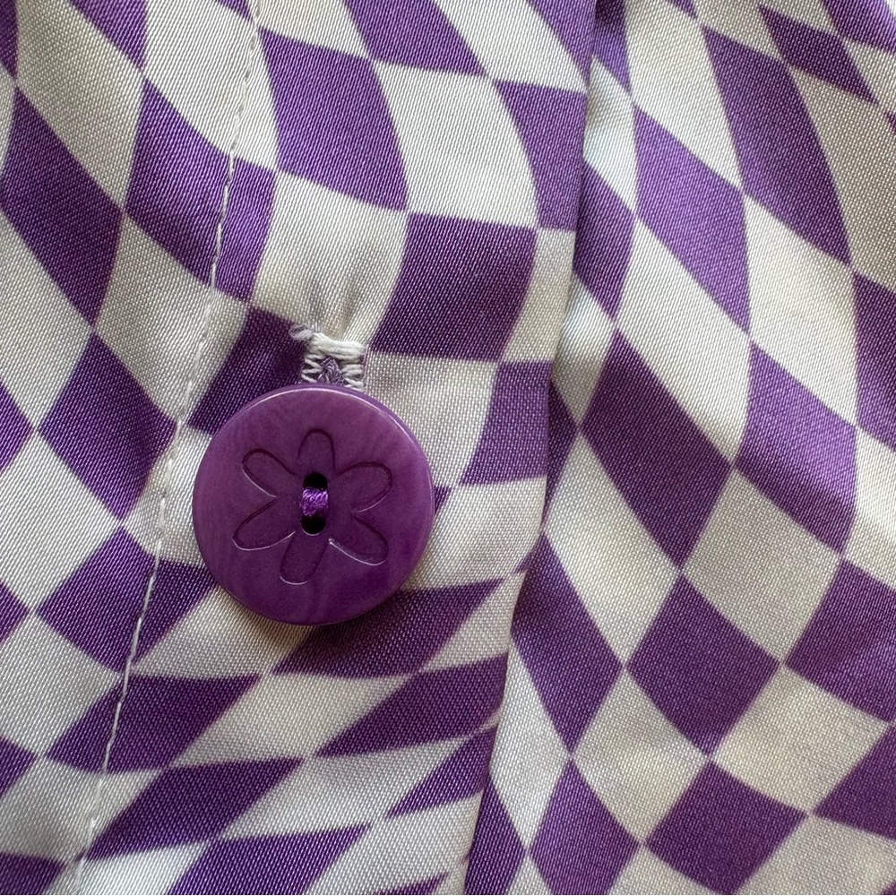 Lisa Says Gah x KJP Purple Warp Checker Bailey Set PJs - Picture 5 of 9